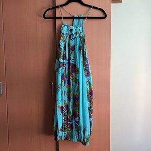 beautiful colorful zara dress